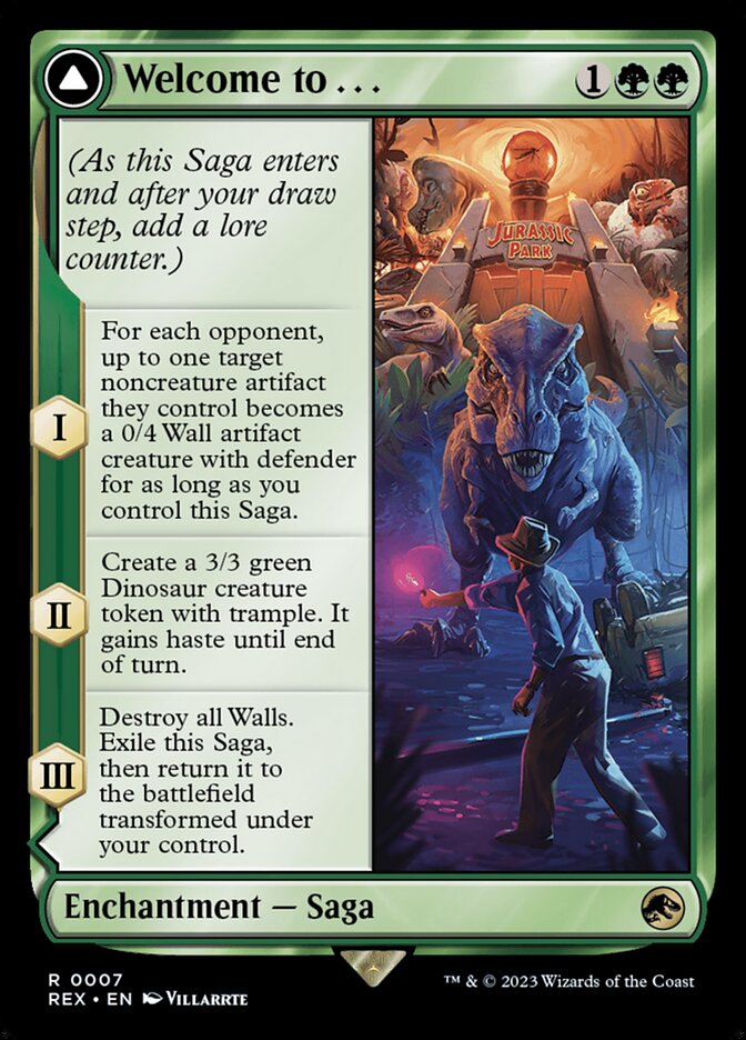 Welcome to . . . card front