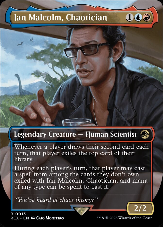 Ian Malcolm, Chaotician card front