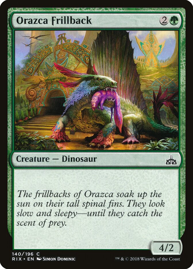 Orazca Frillback card front