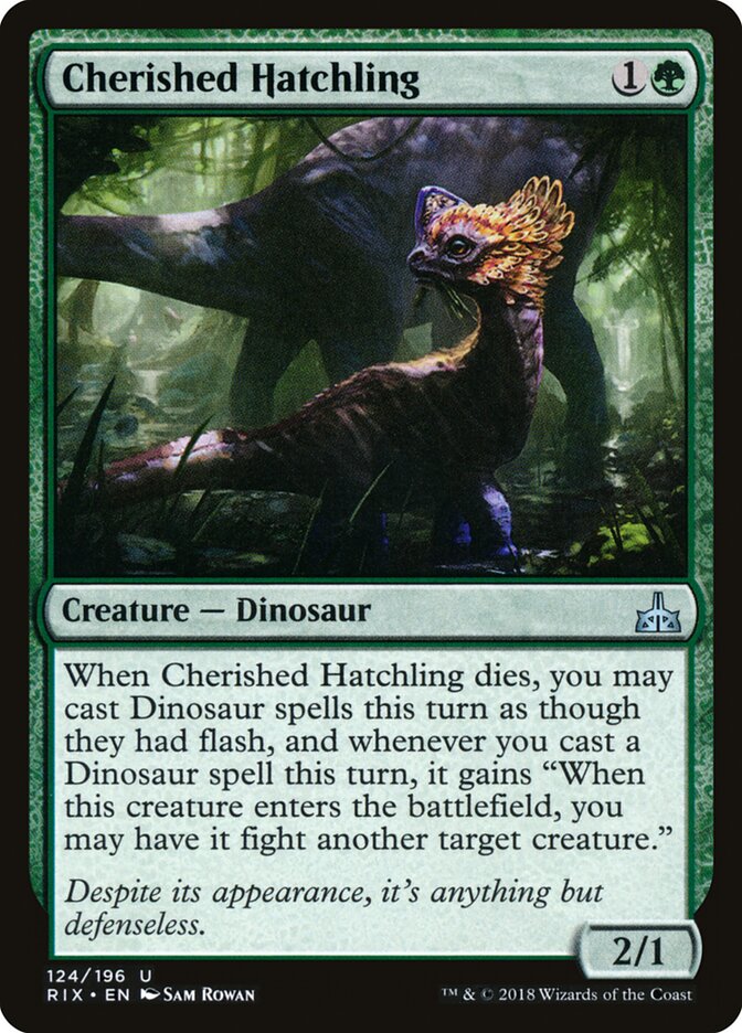 Cherished Hatchling card front