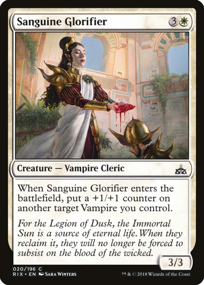 Sanguine Glorifier card front