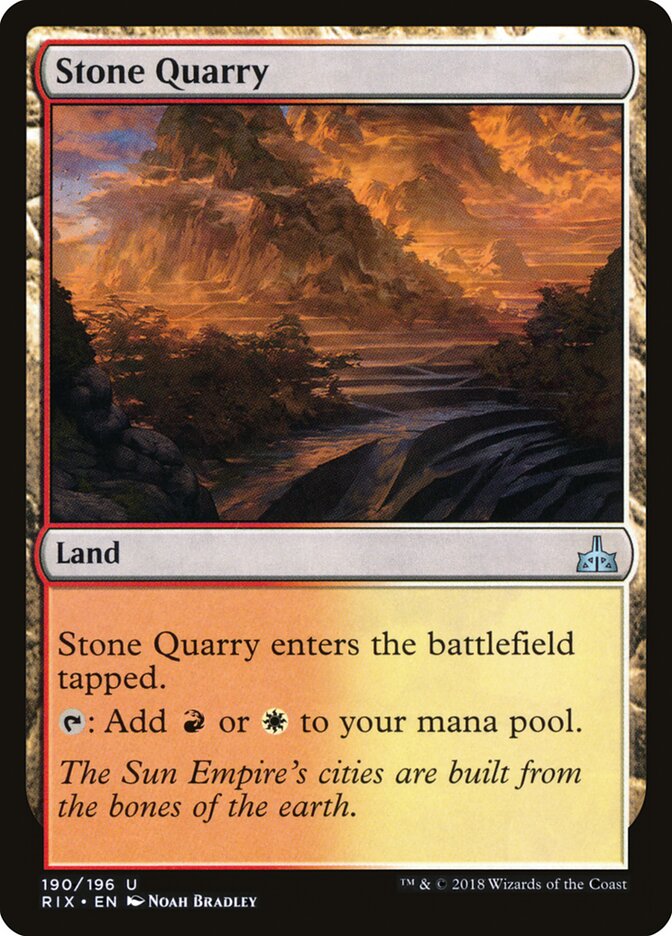 Stone Quarry card front