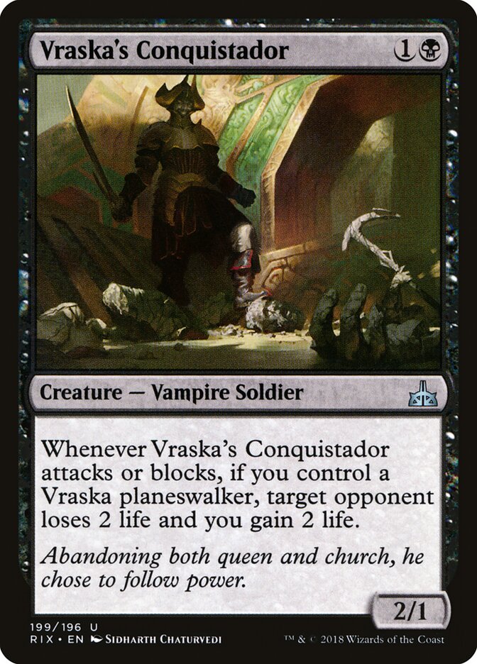 Vraska's Conquistador card front