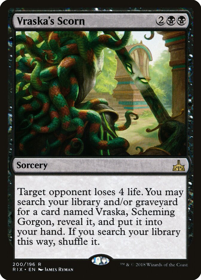 Vraska's Scorn card front