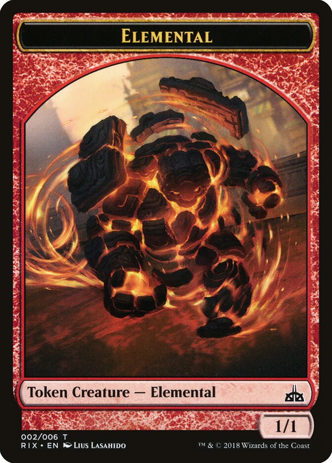 Elemental card front