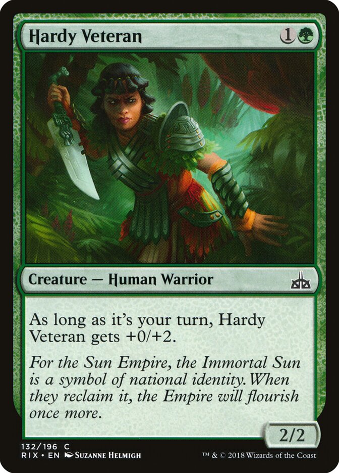 Hardy Veteran card front