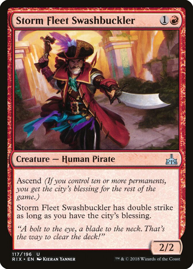 Storm Fleet Swashbuckler card front