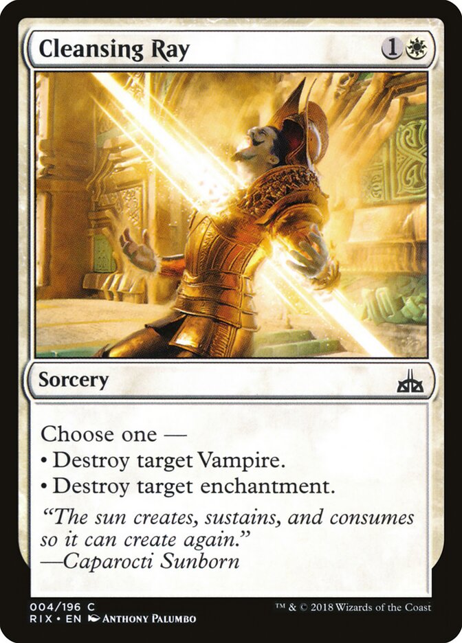 Cleansing Ray card front