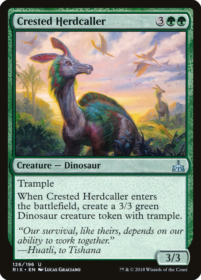Crested Herdcaller card front