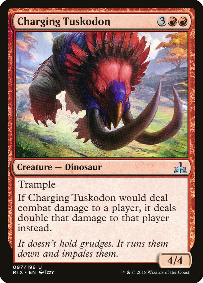Charging Tuskodon card front