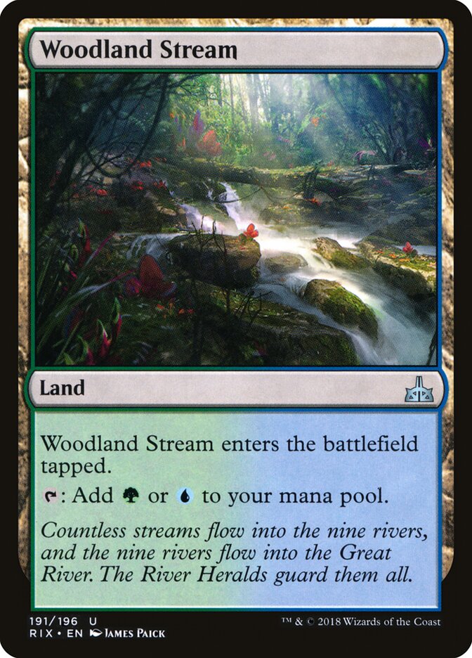 Woodland Stream card front