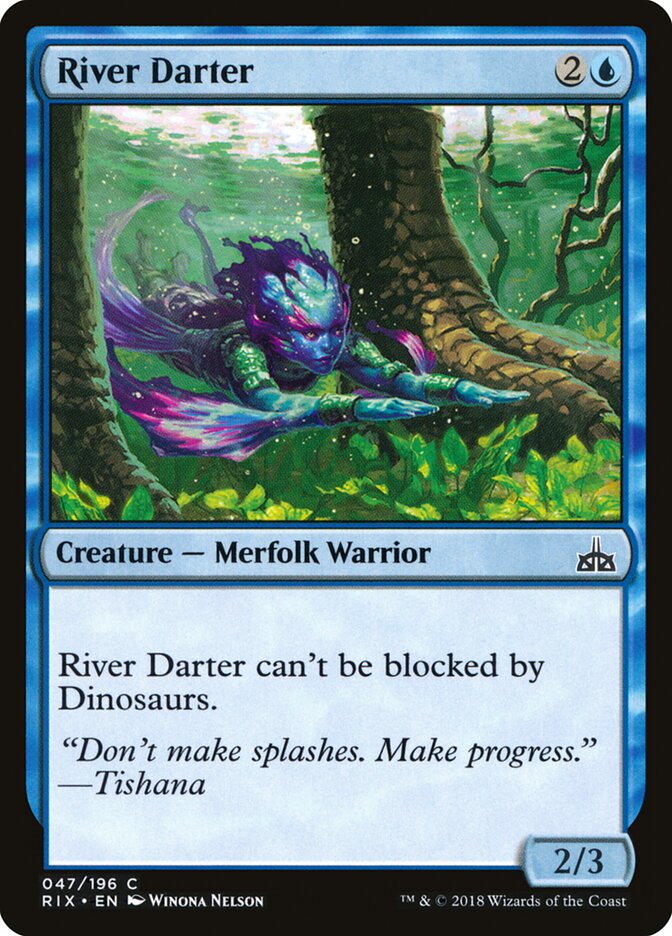 River Darter card front