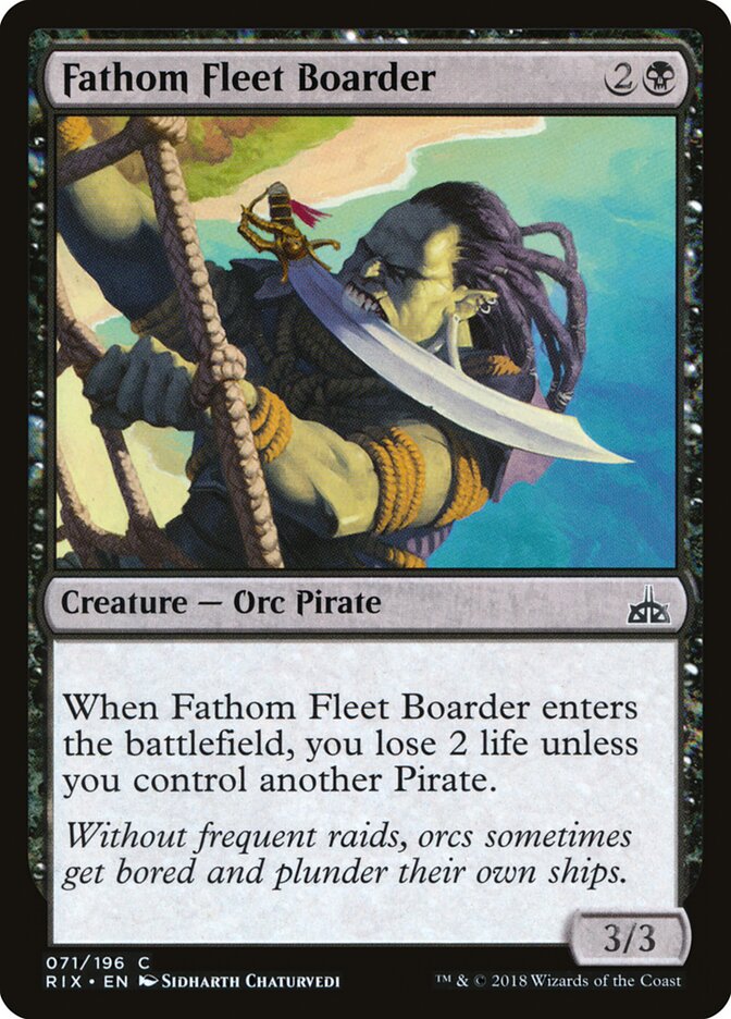Fathom Fleet Boarder card front