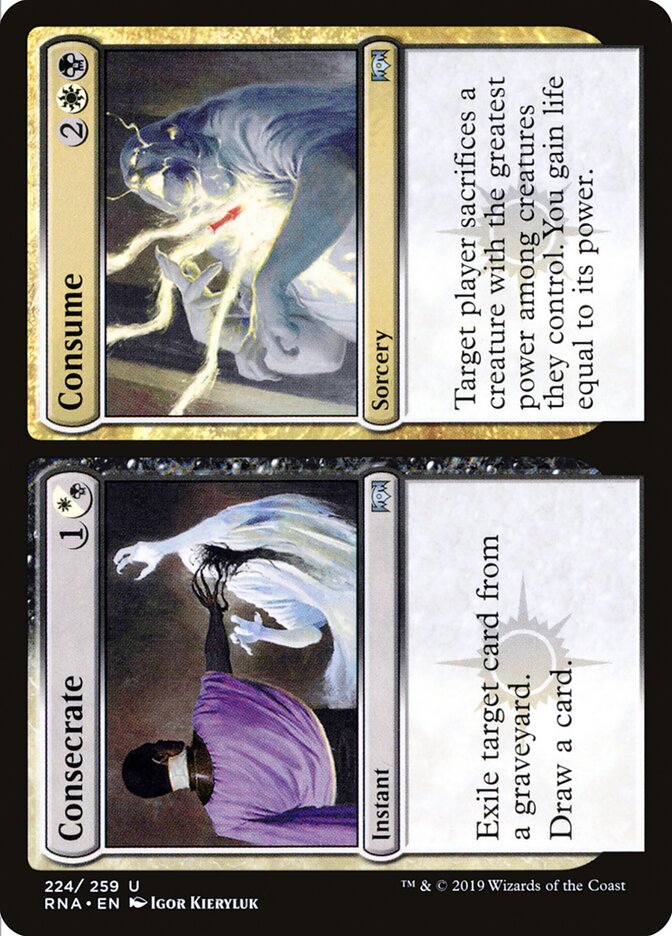 Consecrate card front