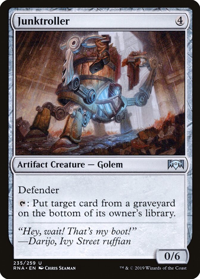 Junktroller card front