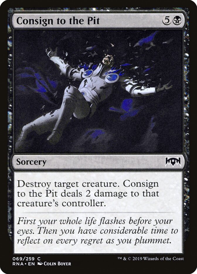 Consign to the Pit card front