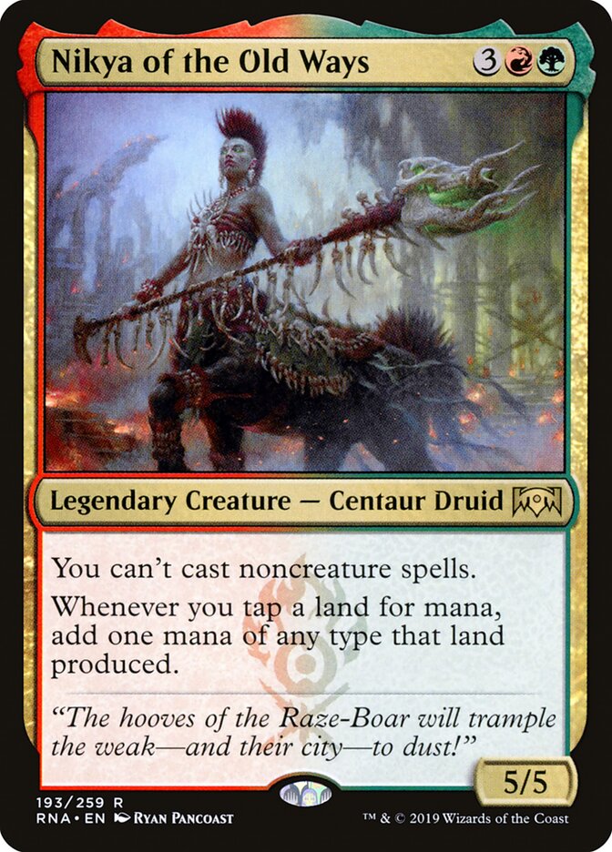 Nikya of the Old Ways card front