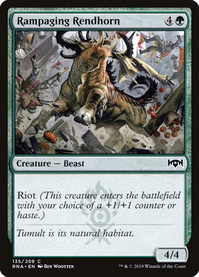 Rampaging Rendhorn card front