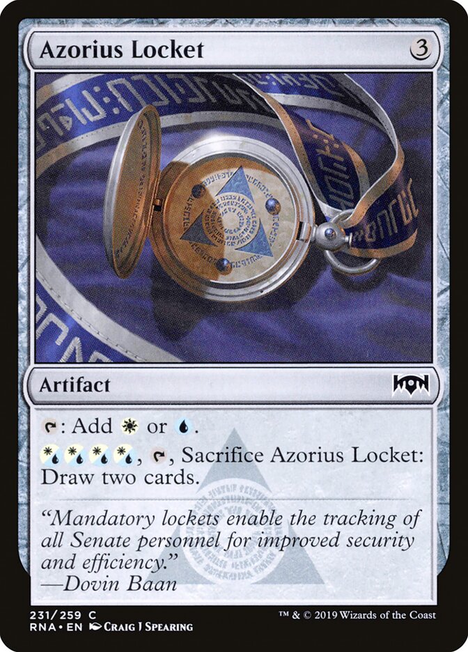Azorius Locket card front