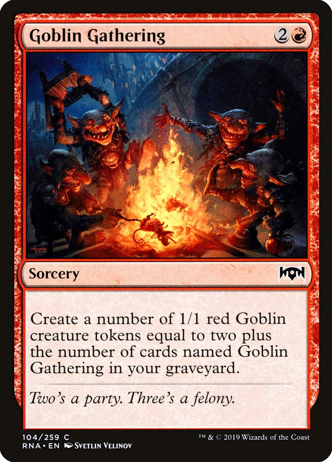 Goblin Gathering card front
