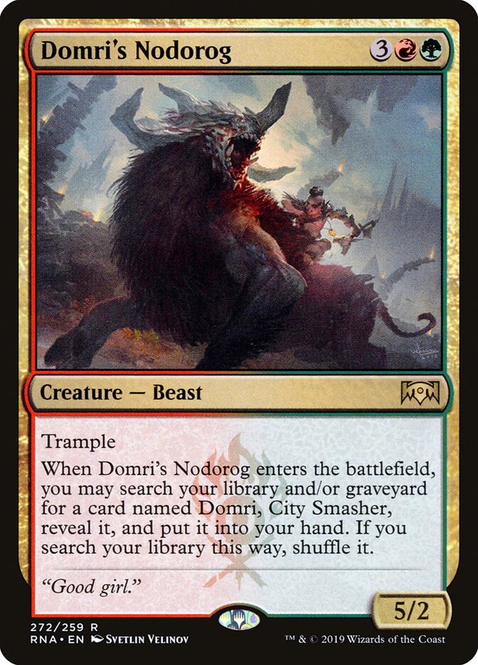 Domri's Nodorog card front