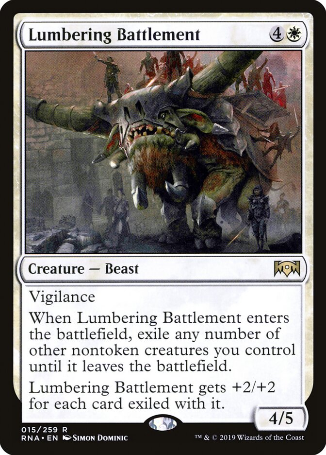 Lumbering Battlement card front