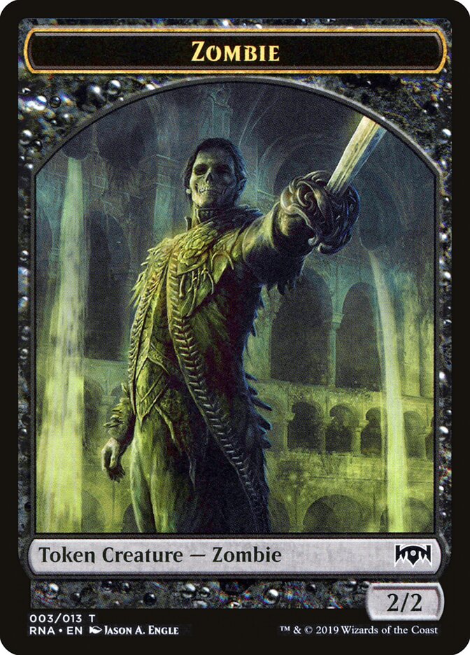 Zombie card front