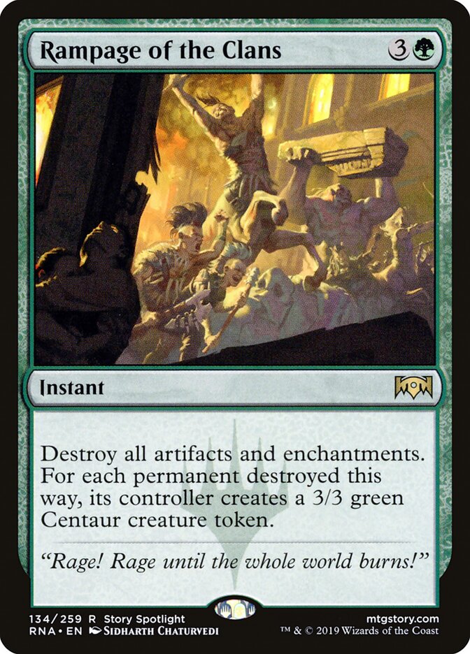 Rampage of the Clans card front