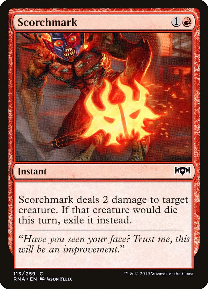 Scorchmark card front