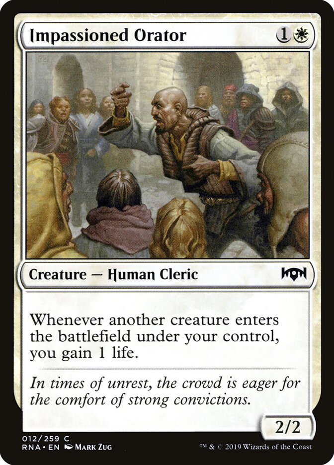 Impassioned Orator card front