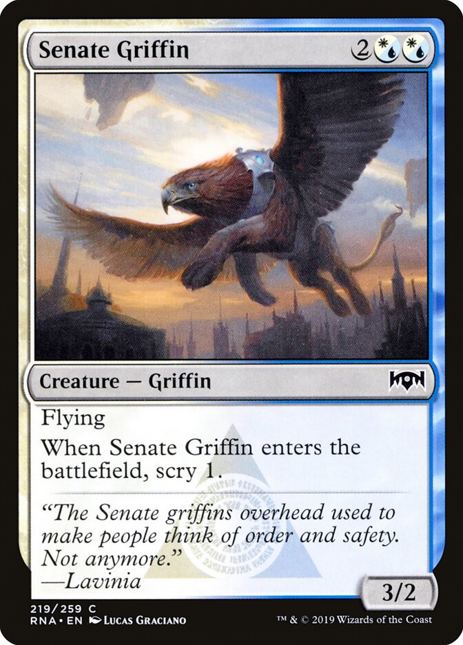 Senate Griffin card front