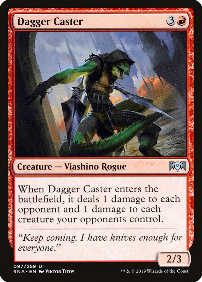 Dagger Caster card front