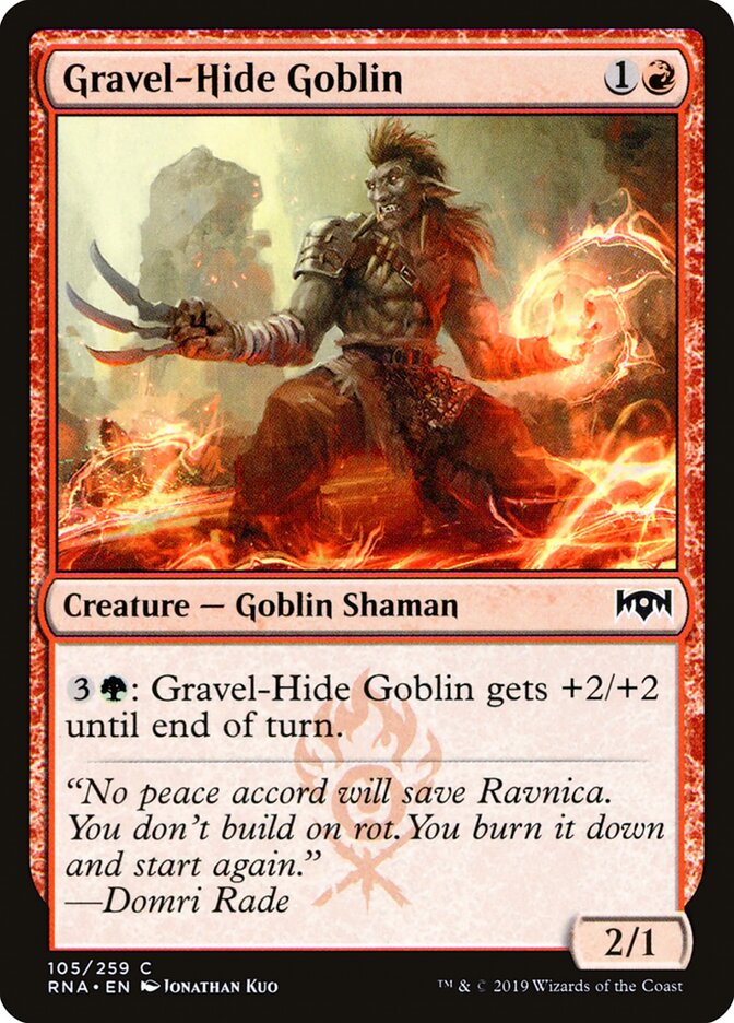 Gravel-Hide Goblin card front