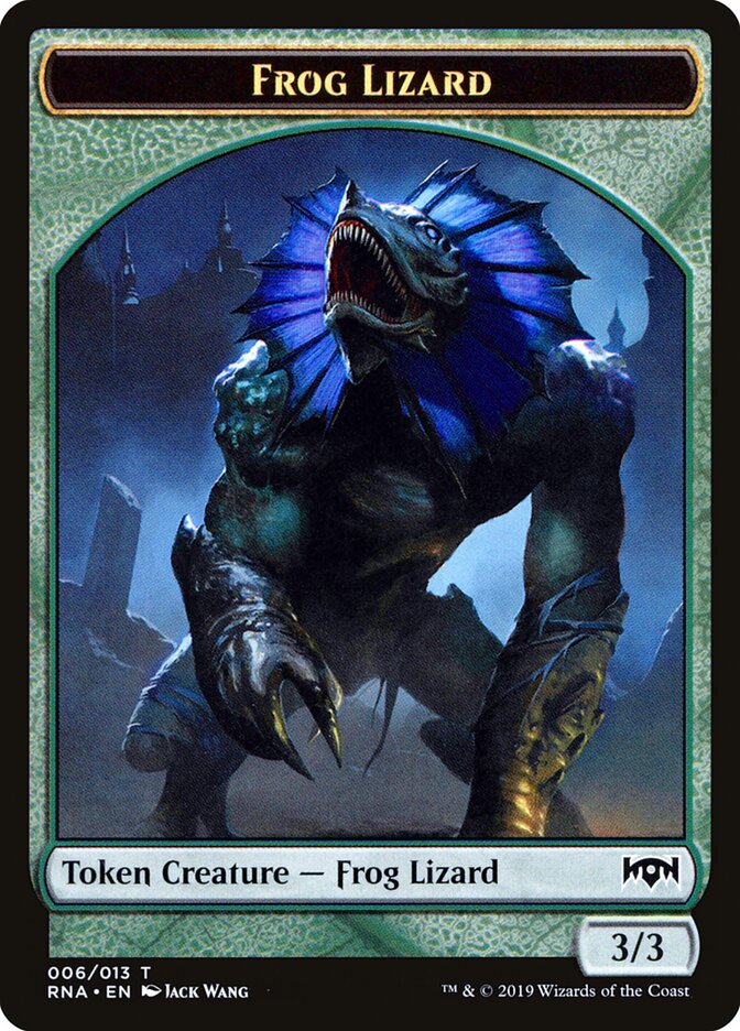 Frog Lizard card front