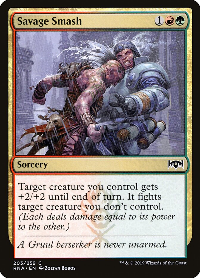 Savage Smash card front