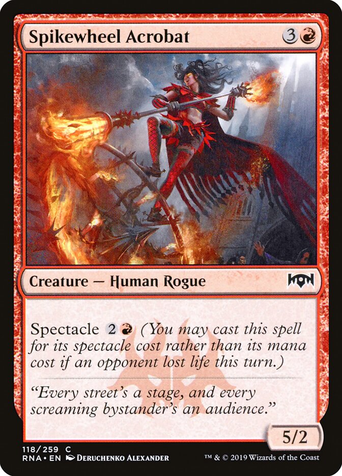 Spikewheel Acrobat card front