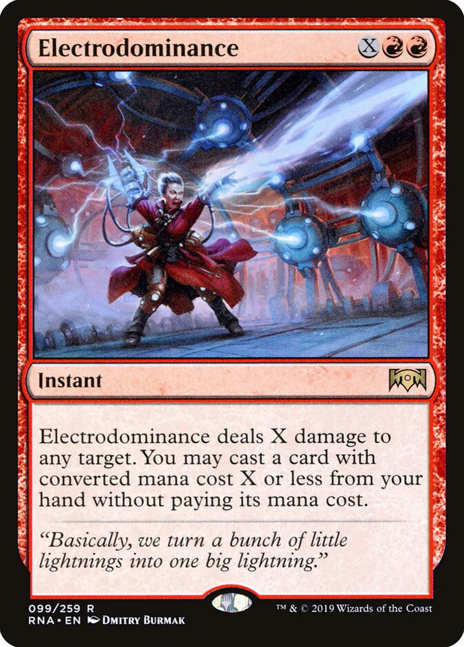 Electrodominance card front