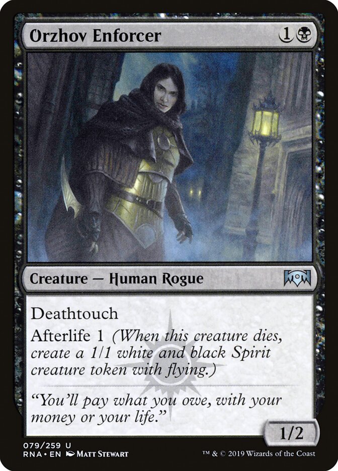 Orzhov Enforcer card front