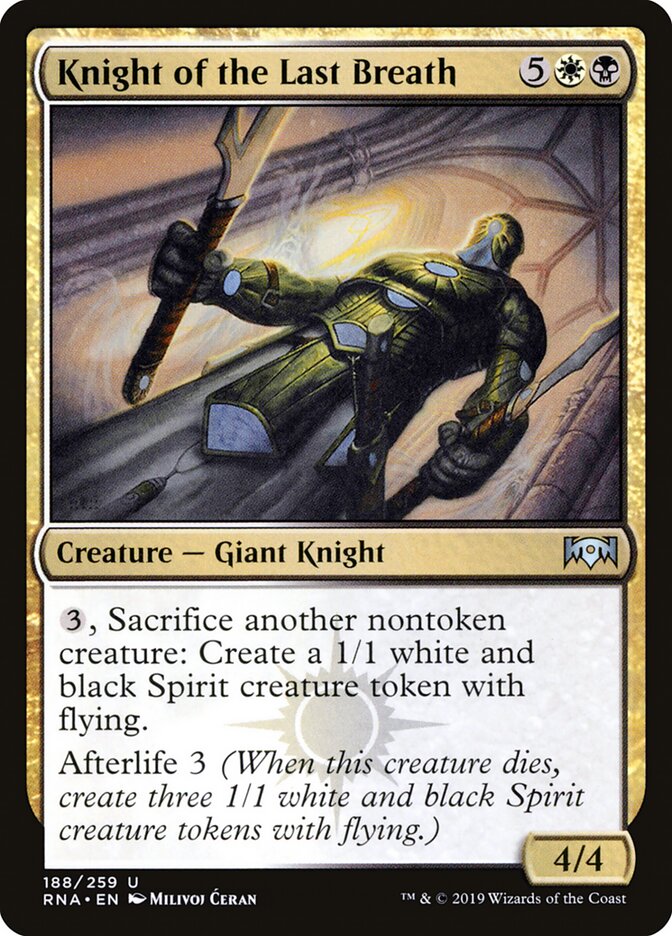 Knight of the Last Breath card front