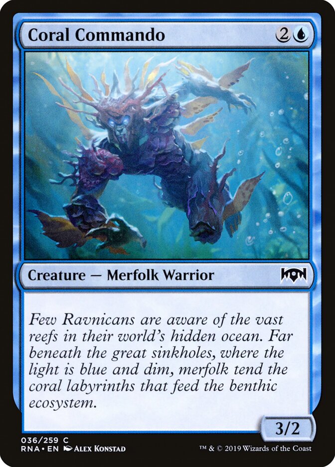 Coral Commando card front