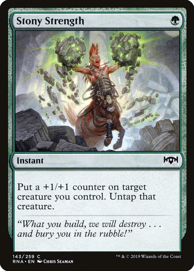 Stony Strength card front