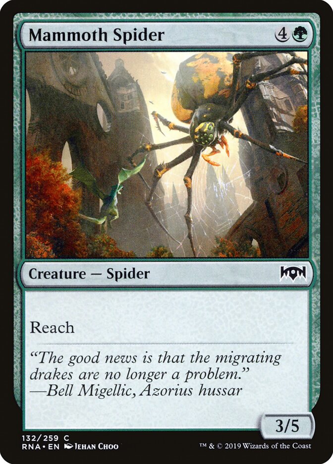 Mammoth Spider card front