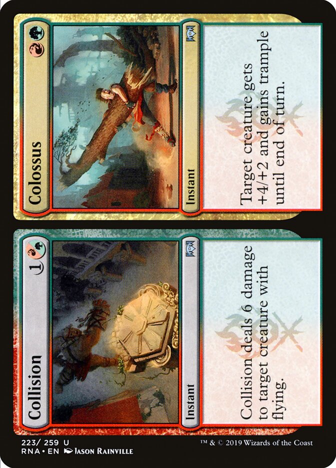 Collision card front