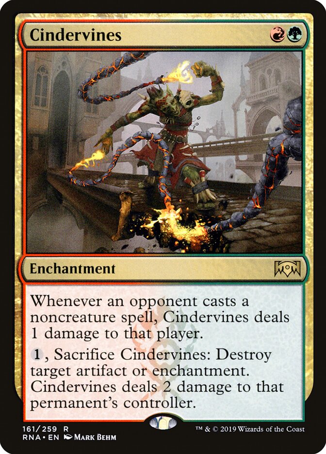 Cindervines card front
