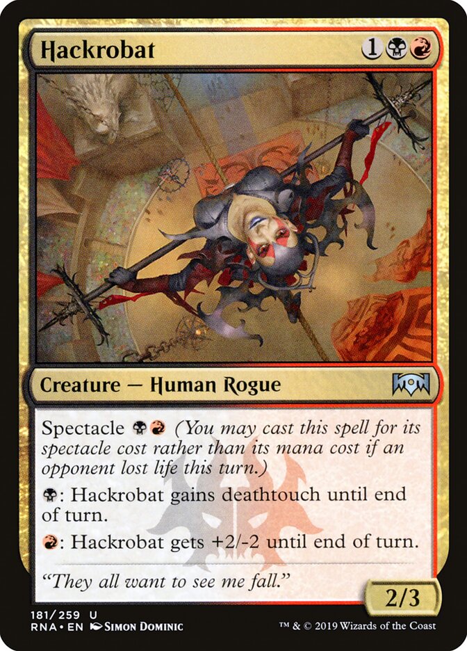 Hackrobat card front