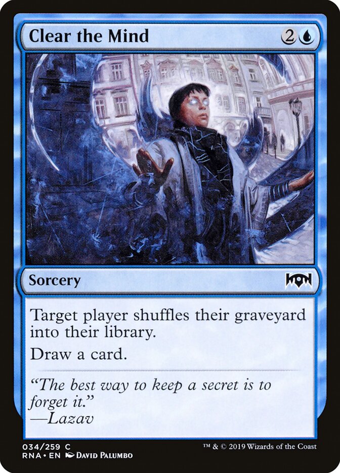 Clear the Mind card front