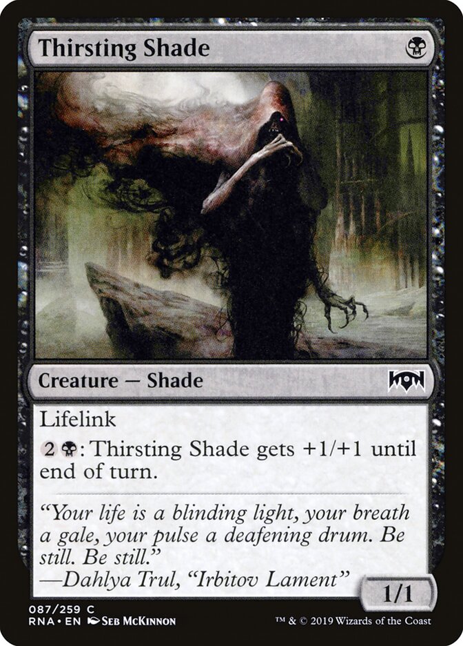 Thirsting Shade card front
