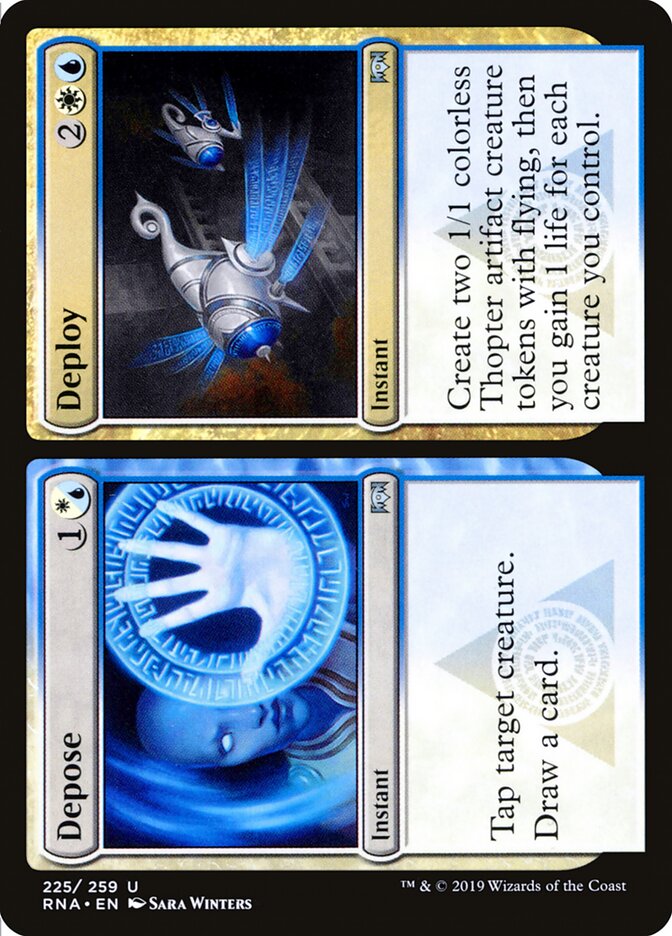 Depose card front