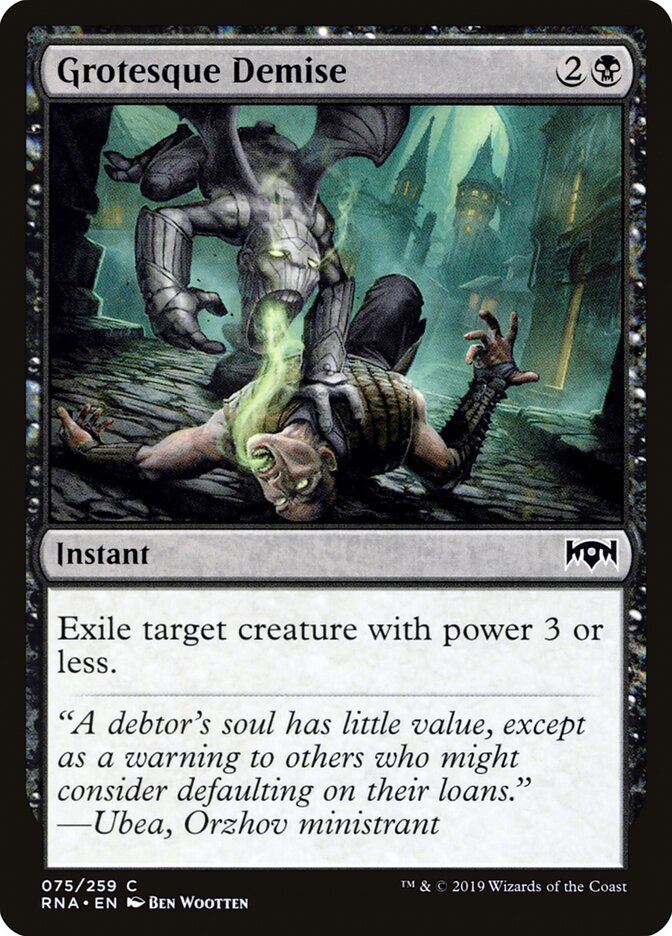 Grotesque Demise card front