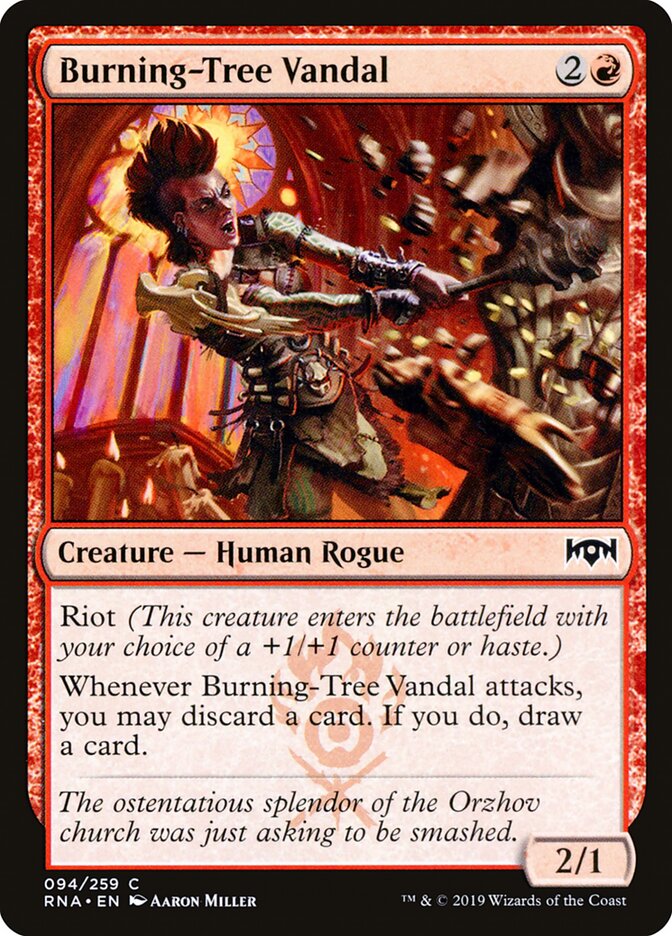 Burning-Tree Vandal card front